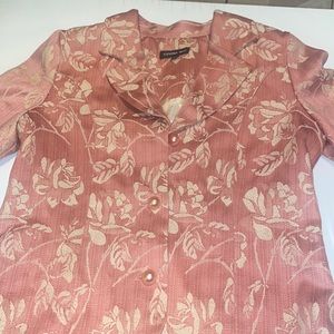 Cynthia Max, Blazer Coat, Floral Design